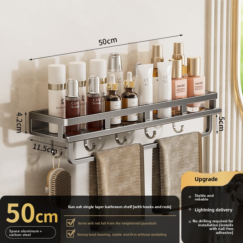 Wall Mount Rack| Rustproof Shower Organizer, Large Capacity Shower Shelves for Inside Shower, No Drilling Bathroom Organizers