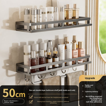 Wall Mount Rack| Rustproof Shower Organizer, Large Capacity Shower Shelves for Inside Shower, No Drilling Bathroom Organizers