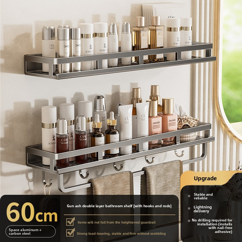 Wall Mount Rack| Rustproof Shower Organizer, Large Capacity Shower Shelves for Inside Shower, No Drilling Bathroom Organizers