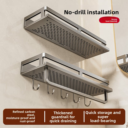 Wall Mount Rack| Rustproof Shower Organizer, Large Capacity Shower Shelves for Inside Shower, No Drilling Bathroom Organizers