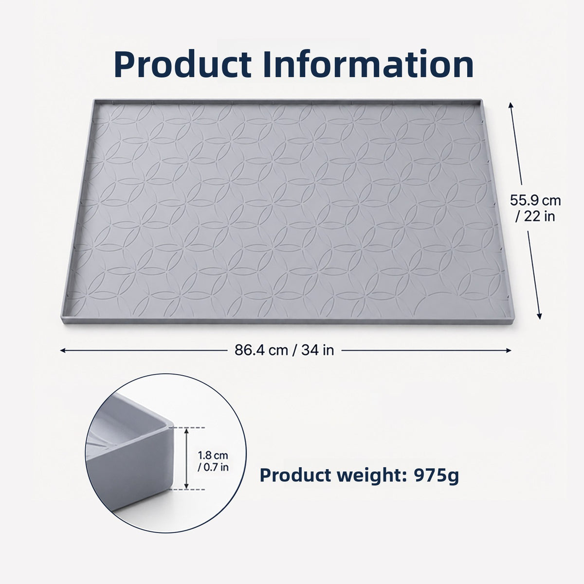 Plum Blossom Silicone Sink Drainage Mat