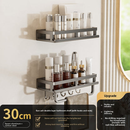 Wall Mount Rack| Rustproof Shower Organizer, Large Capacity Shower Shelves for Inside Shower, No Drilling Bathroom Organizers