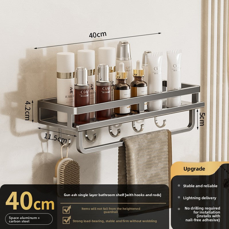 Wall Mount Rack| Rustproof Shower Organizer, Large Capacity Shower Shelves for Inside Shower, No Drilling Bathroom Organizers