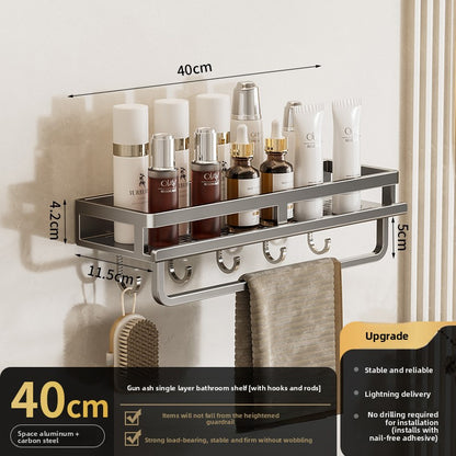 Wall Mount Rack| Rustproof Shower Organizer, Large Capacity Shower Shelves for Inside Shower, No Drilling Bathroom Organizers