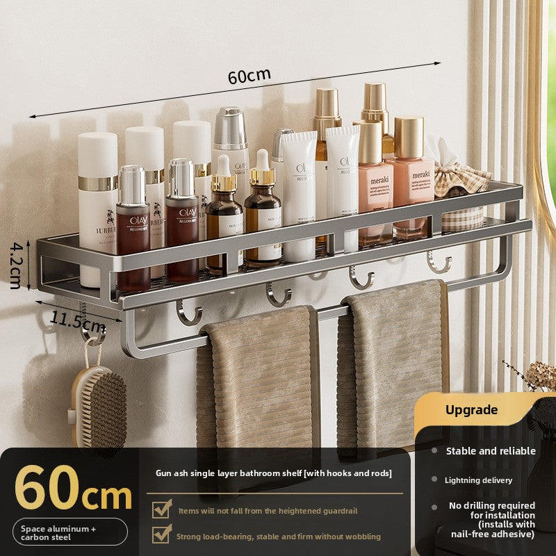 Wall Mount Rack| Rustproof Shower Organizer, Large Capacity Shower Shelves for Inside Shower, No Drilling Bathroom Organizers