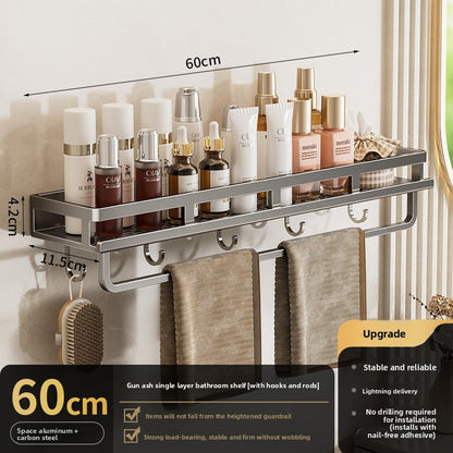 Wall Mount Rack| Rustproof Shower Organizer, Large Capacity Shower Shelves for Inside Shower, No Drilling Bathroom Organizers