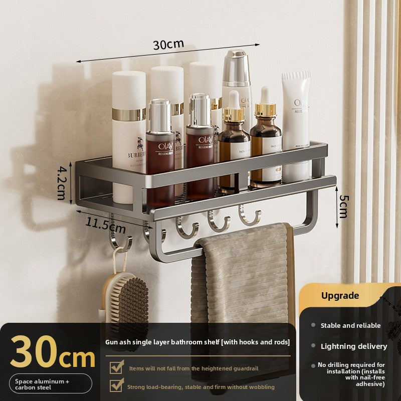 Wall Mount Rack| Rustproof Shower Organizer, Large Capacity Shower Shelves for Inside Shower, No Drilling Bathroom Organizers
