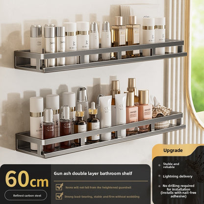 Wall Mount Rack| Rustproof Shower Organizer, Large Capacity Shower Shelves for Inside Shower, No Drilling Bathroom Organizers