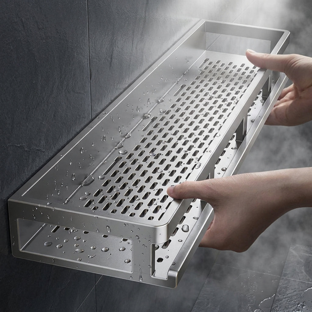 Wall Mount Rack| Rustproof Shower Organizer, Large Capacity Shower Shelves for Inside Shower, No Drilling Bathroom Organizers